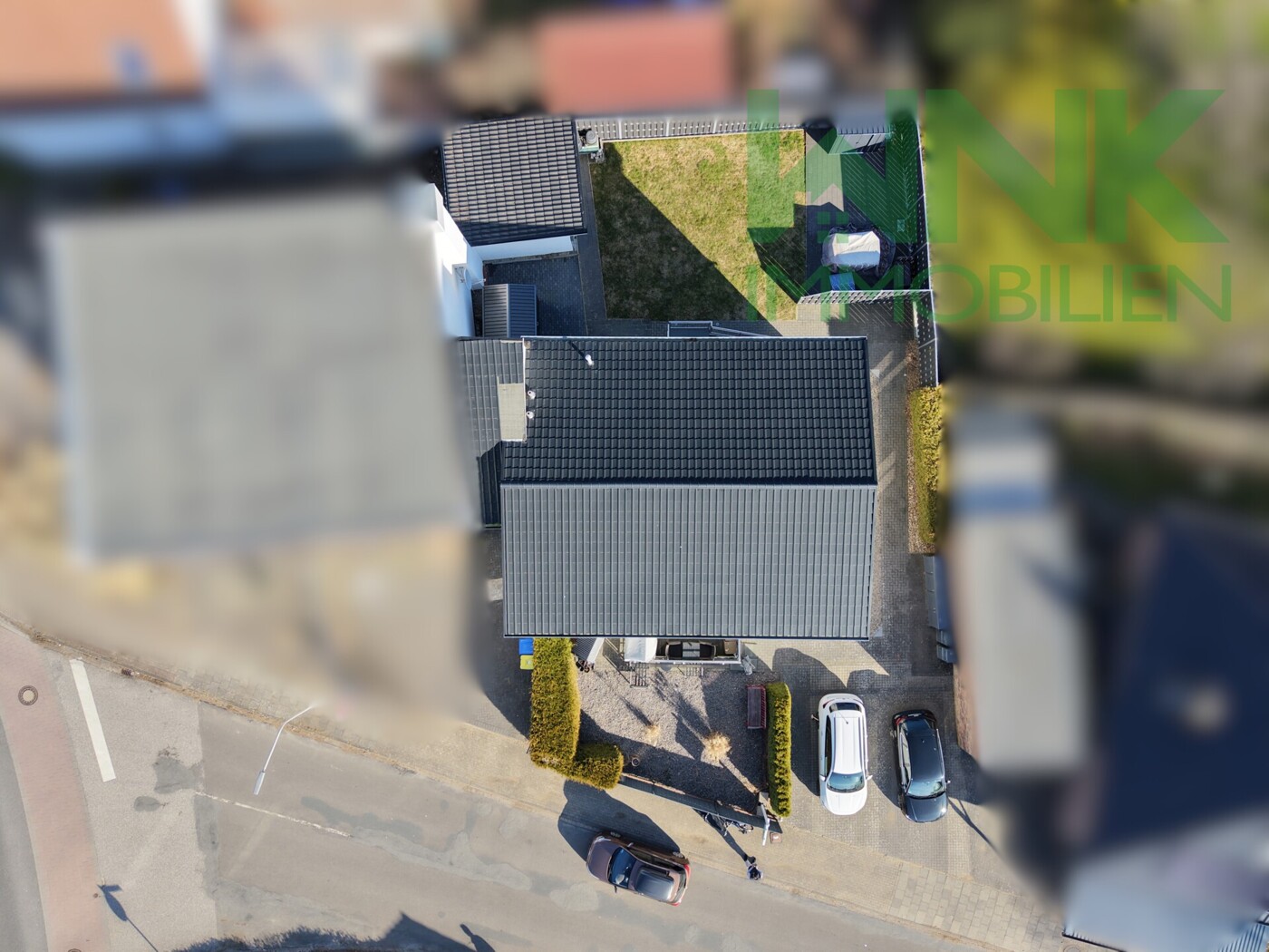 senkrechte Luftaufnahme