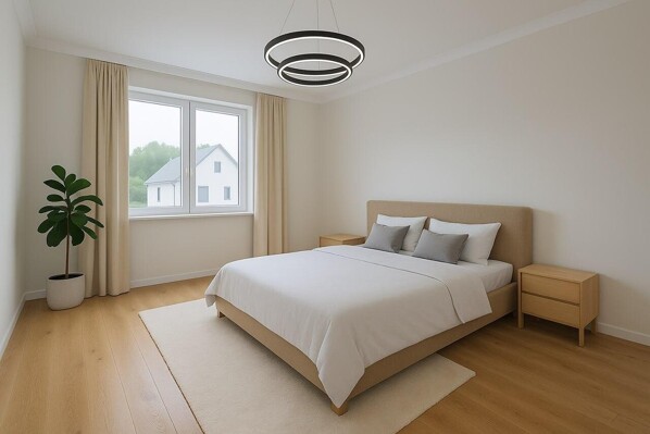 Schlafzimmer möbliert
