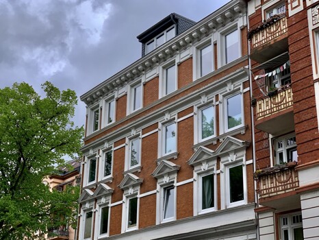 Jugendstil-Hausfassade Winterhude