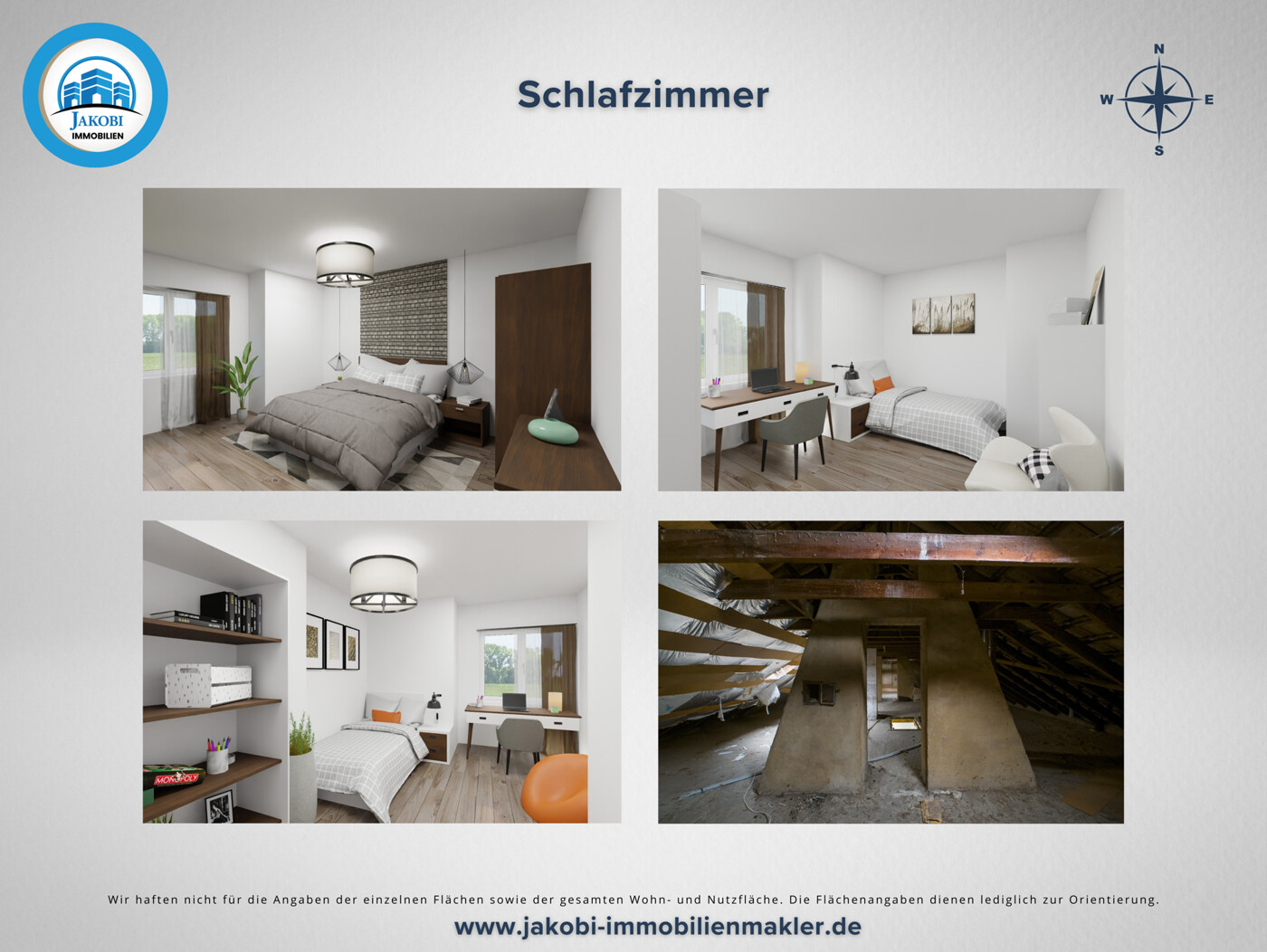 Drei Schlafzimmer