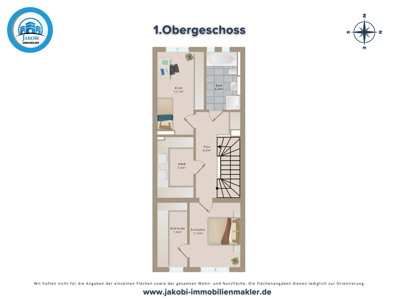 Grundriss 1.Obergeschoss