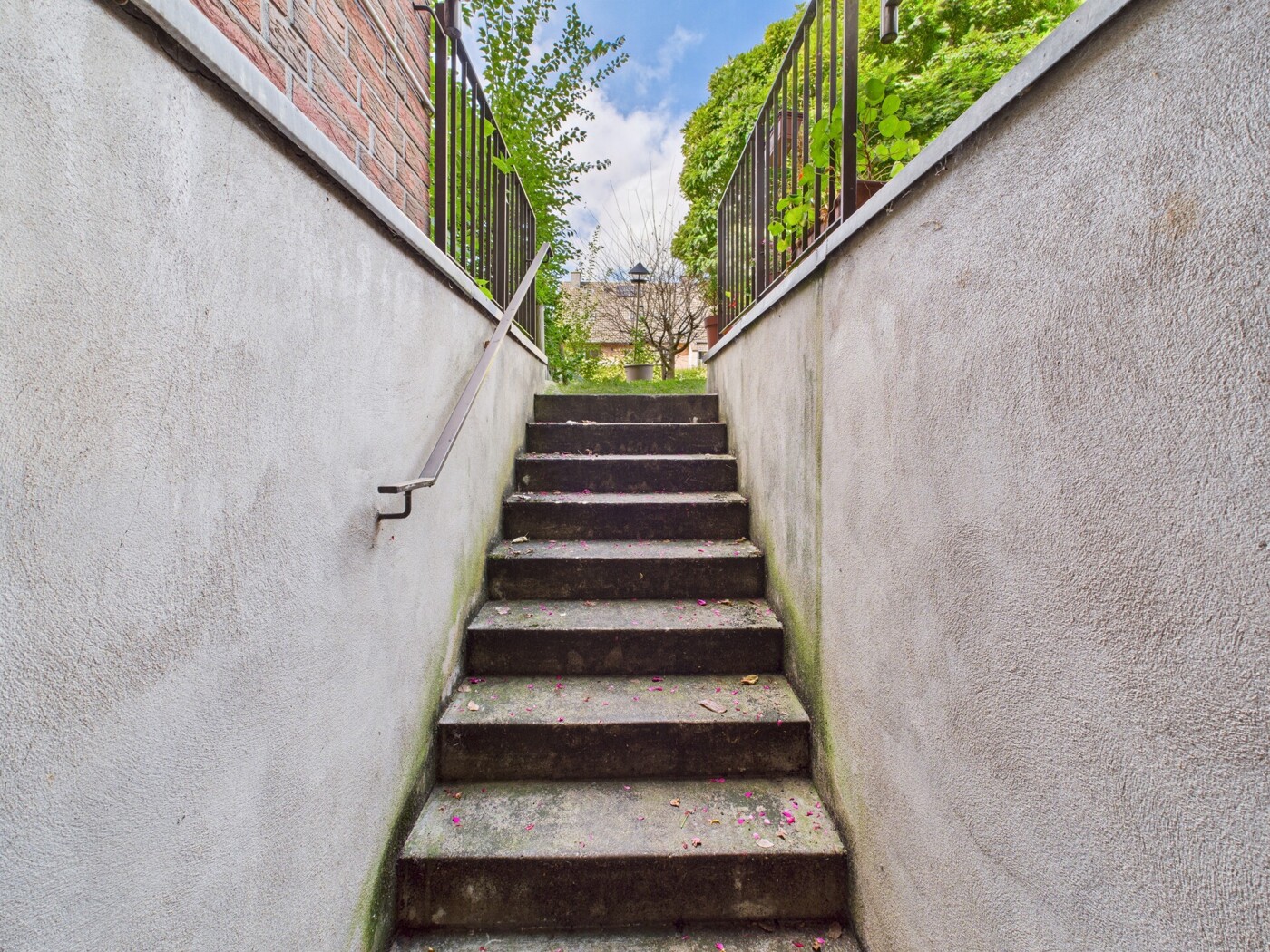 Treppe zum Garten