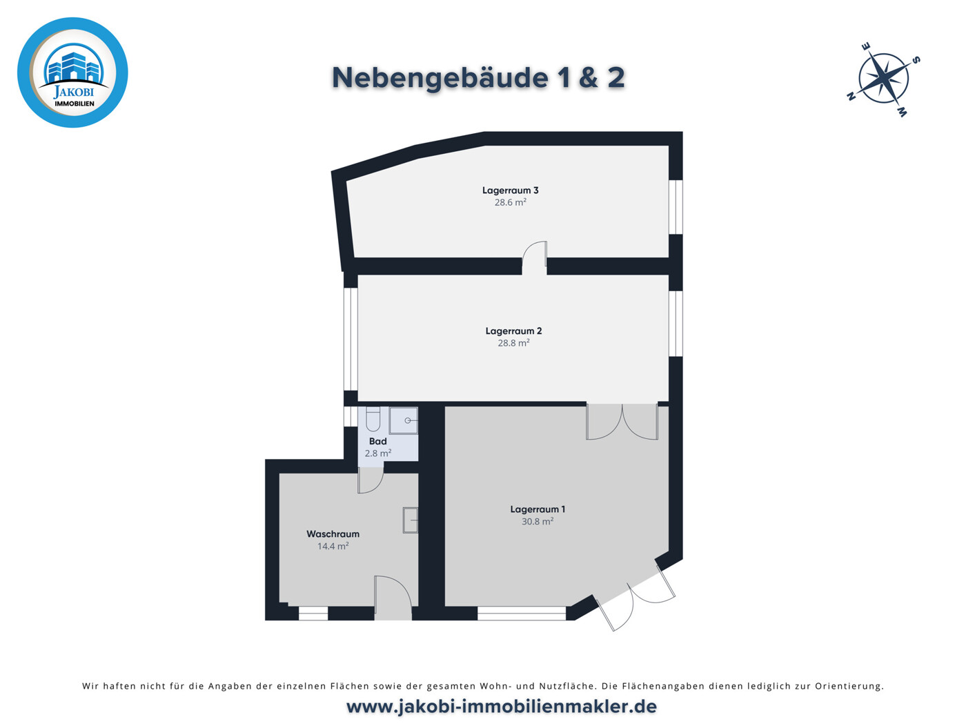 Grundriss Nebengebäude 1 & 2