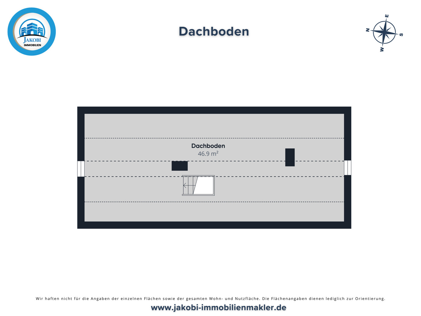 Grundriss Dachboden