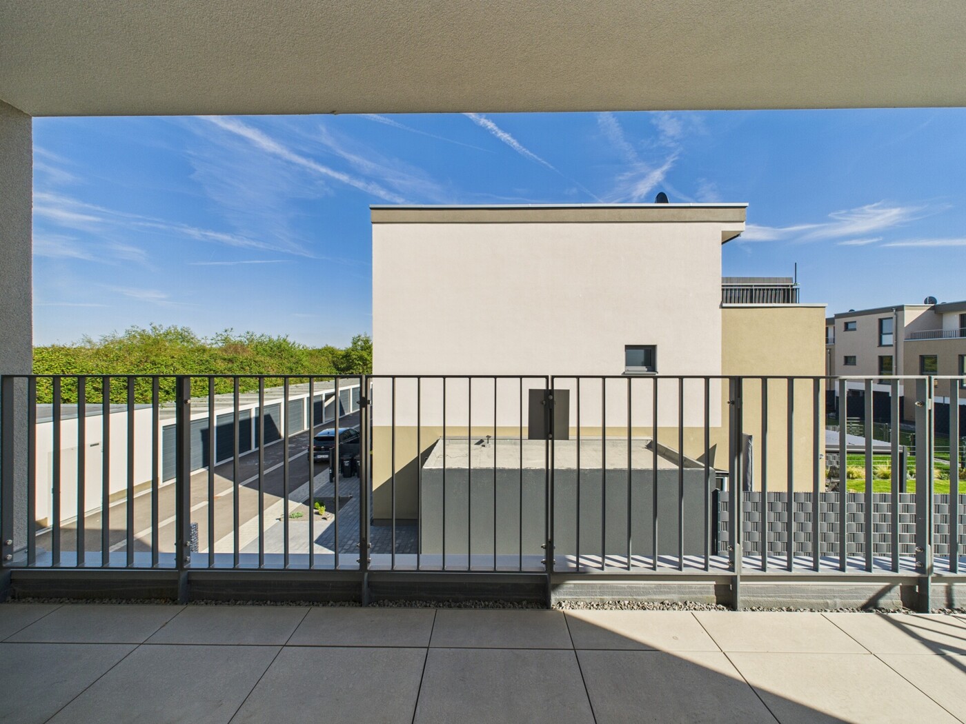 Balkon in Ostausrichtung