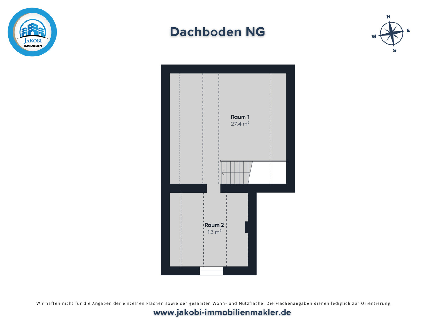 Grundriss Dachboden Nebengebäude