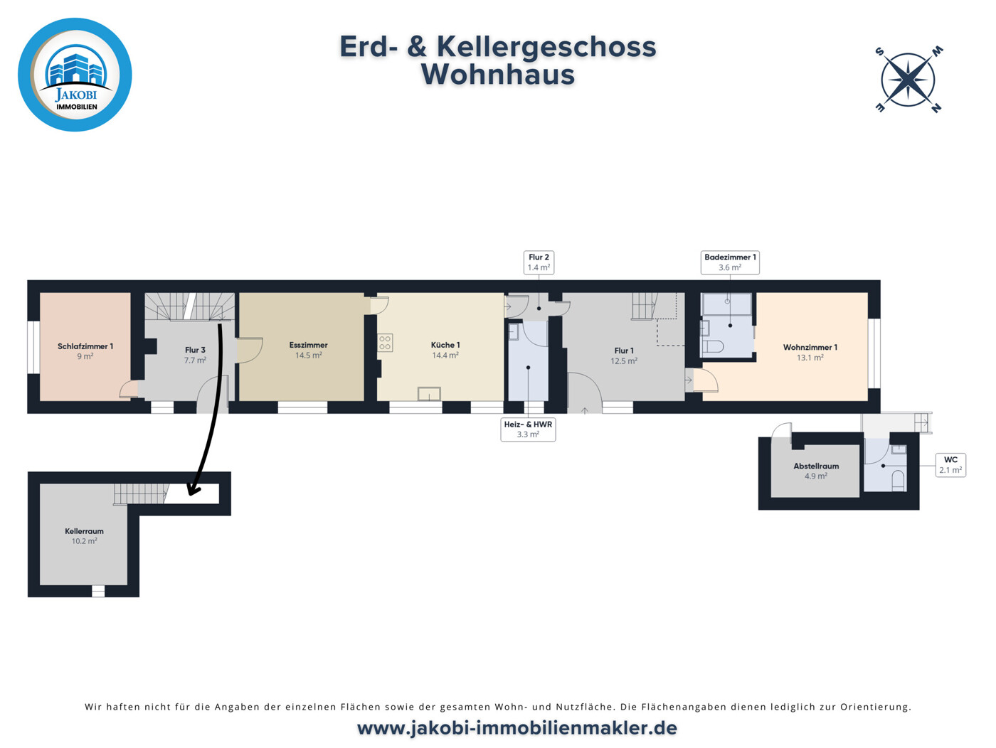 Grundriss EG & KG Wohnhaus