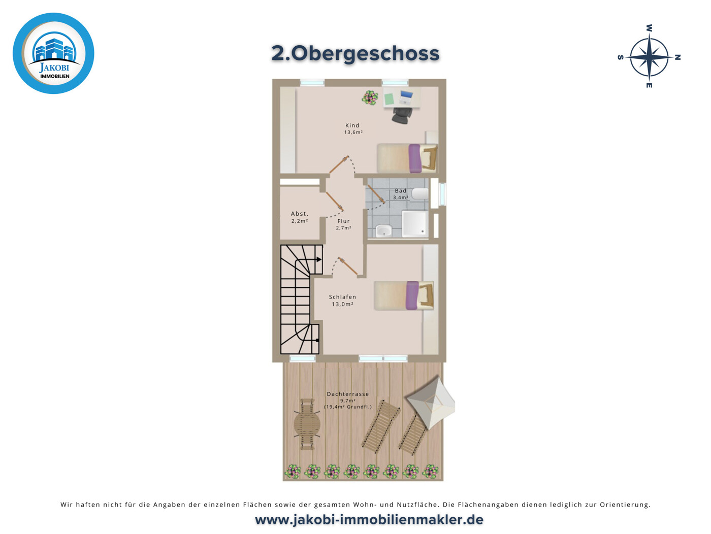 Grundriss 2.Obergeschoss