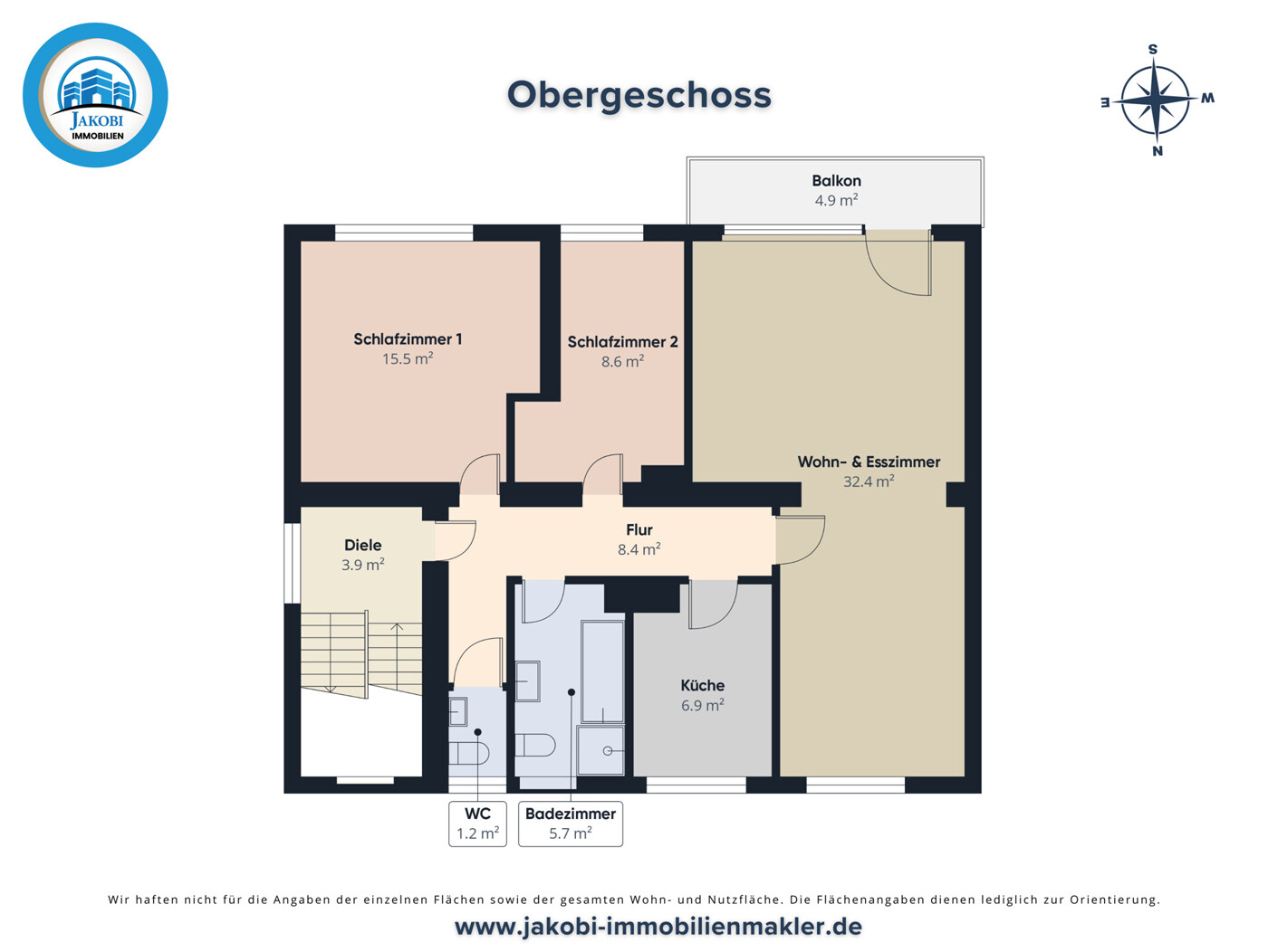 Grundriss Obergeschoss