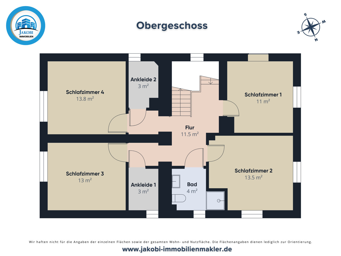 Grundriss Obergeschoss