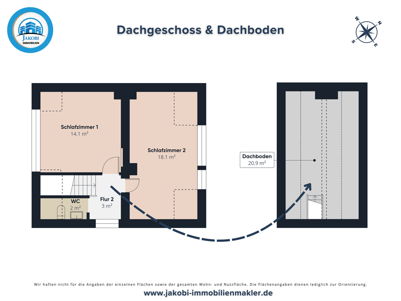 Grundriss DG & Dachboden