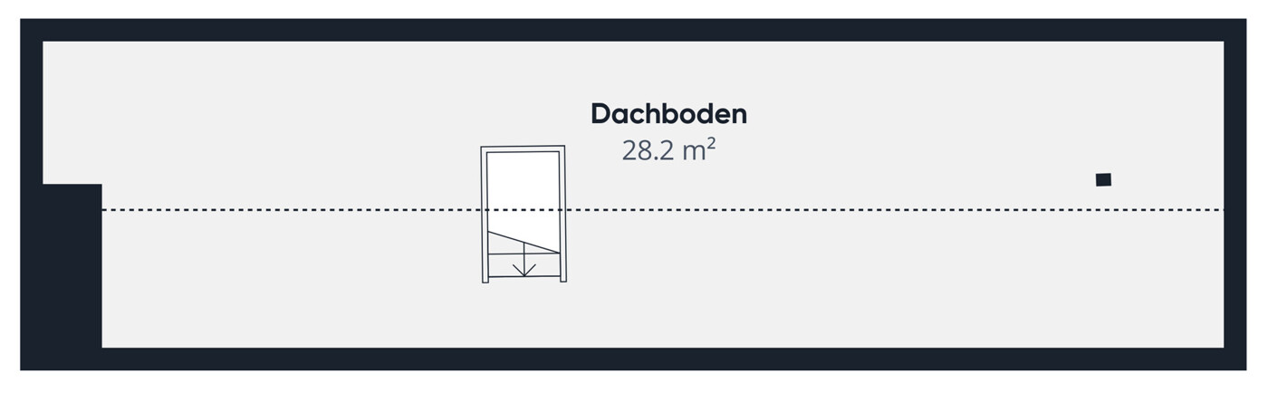 Grundriss Dachboden