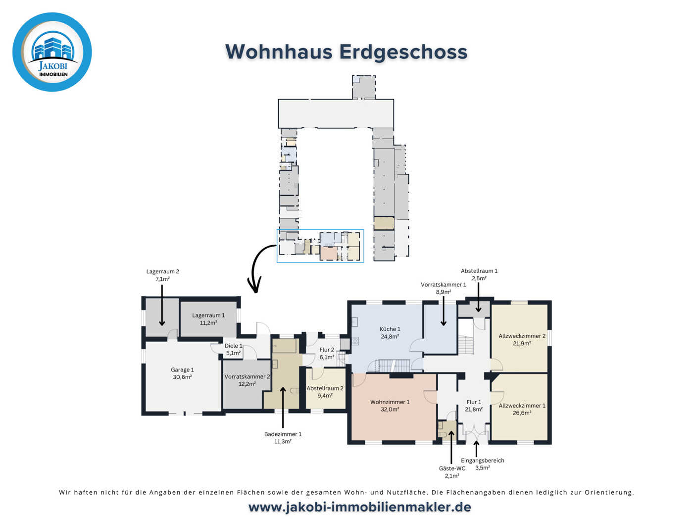 Grundriss Wohnhaus EG