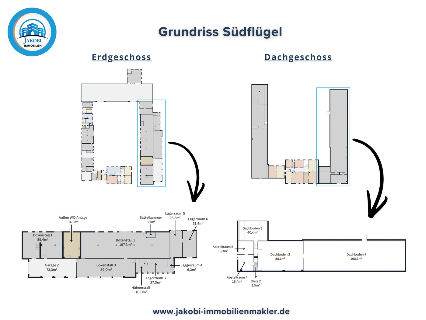 Grundriss Südflügel