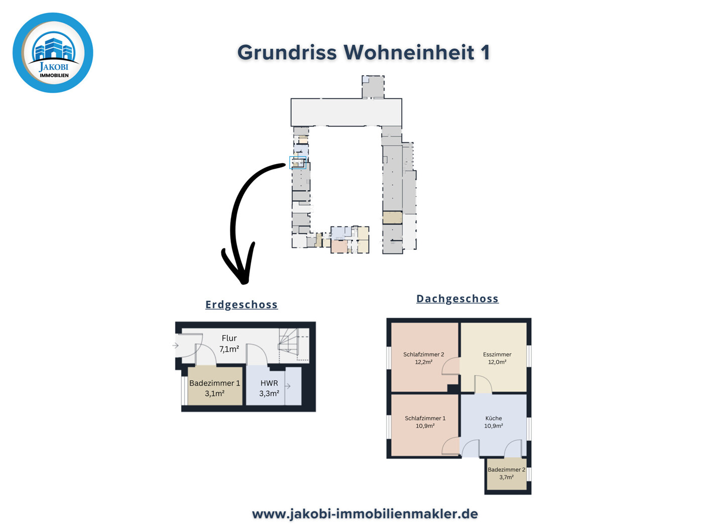 Grundriss Wohneinheit 1