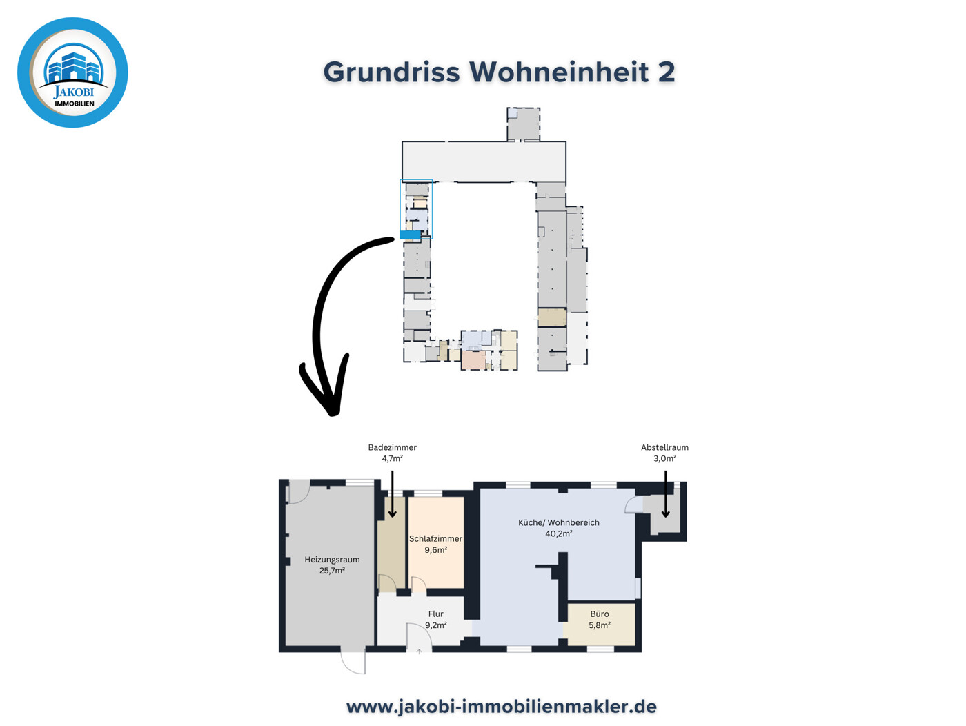 Grundriss Wohneinheit 2