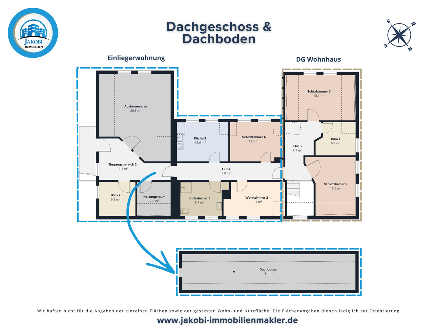 Grundriss DG & Dachboden