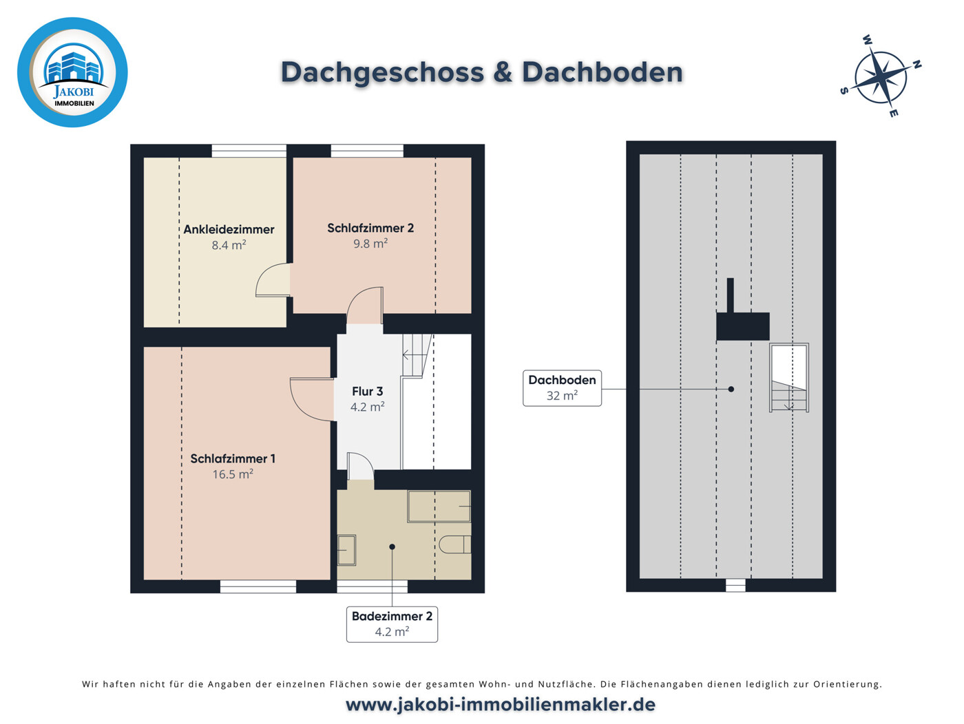Grundriss DG & Dachboden