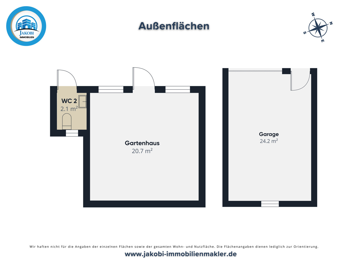 Grundriss Außenflächen