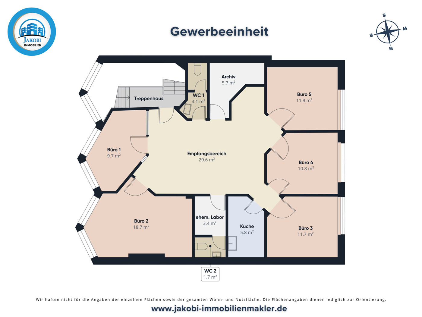 Grundriss Gewerbeeinheit