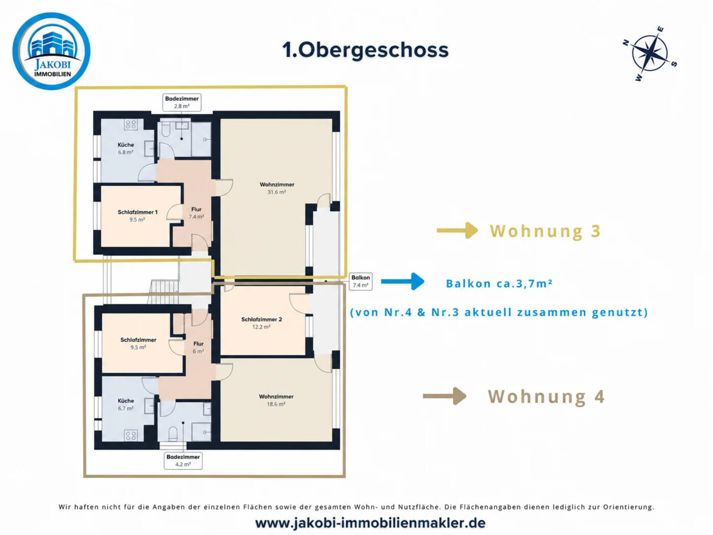 Grundriss WHG 3 & 4