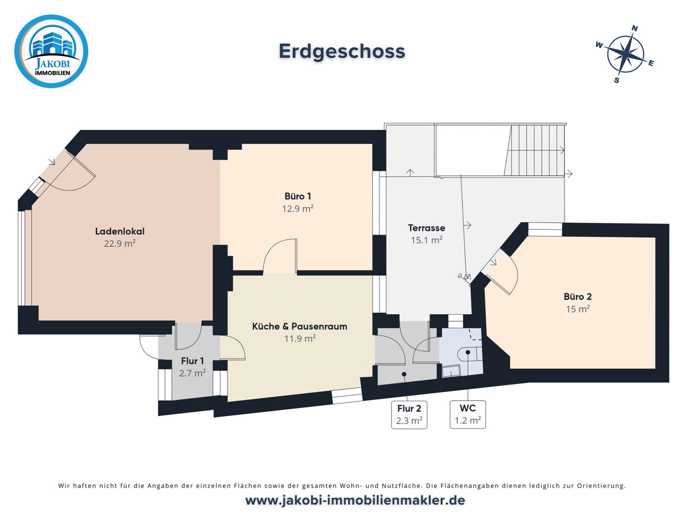 Grundriss Gewerbeeinheit