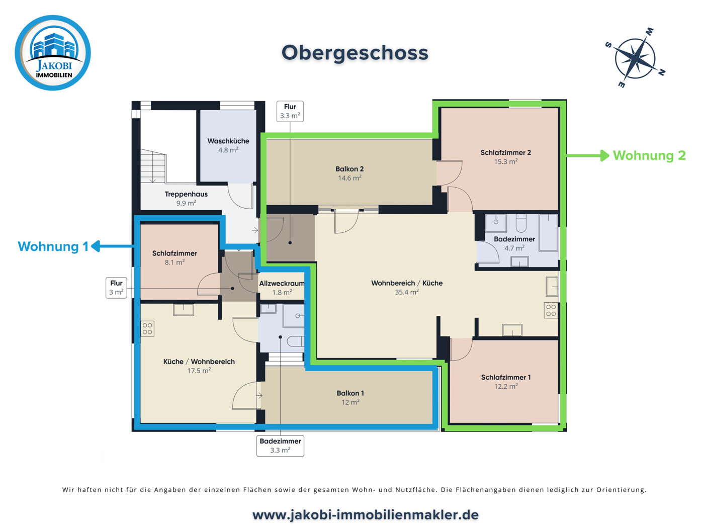 Grundriss Obergeschoss