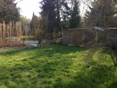 Garten mit Gerätehäuschen