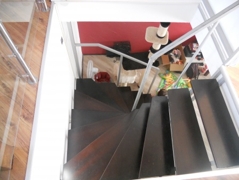 Treppe zur oberen Etage