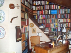 Bibliothek mit höhe Decke