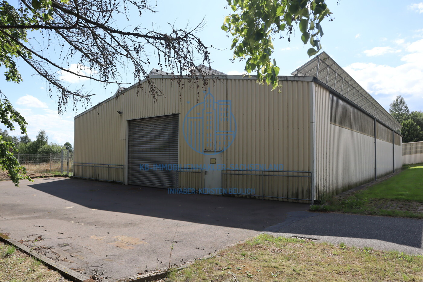 Fassadenansicht der Kalthalle