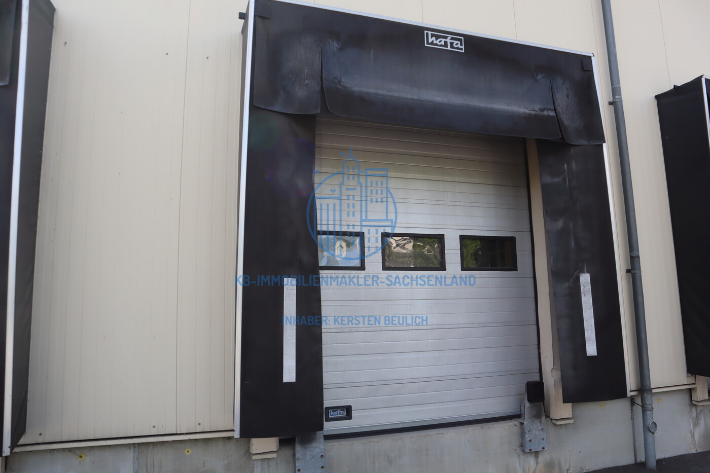 Detailansicht - Laderampe der Warmhalle