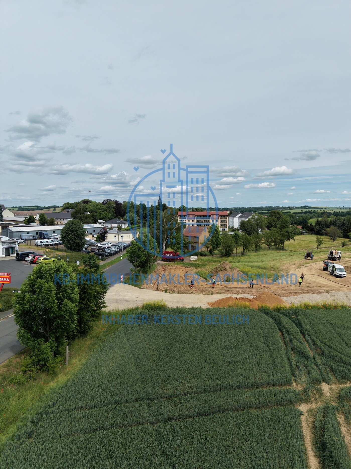 Lage am Ortsrand von Krögis