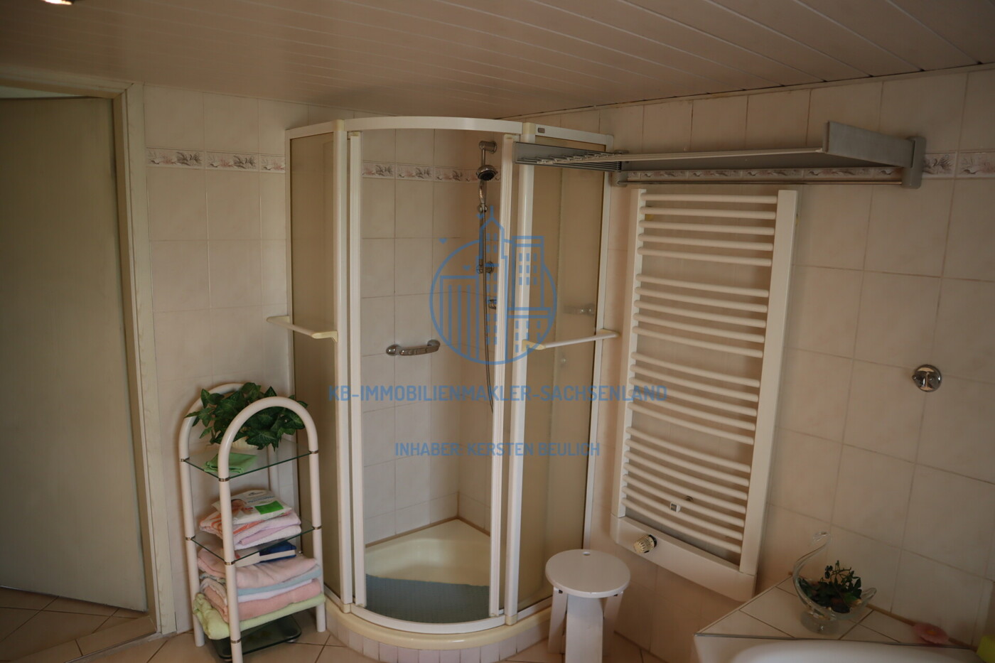 Badausstattung mit Dusche