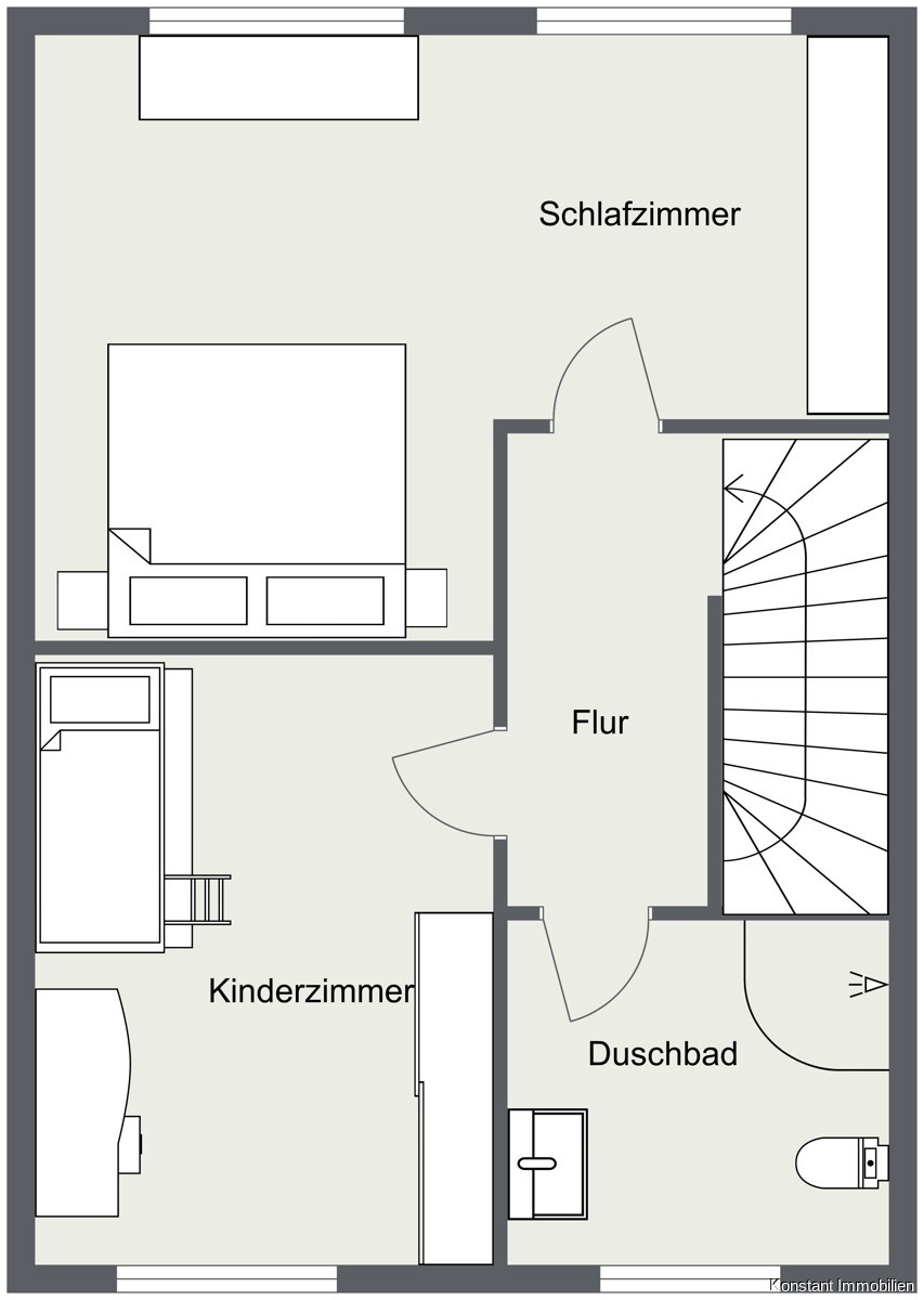 Obergeschoss Grundriss