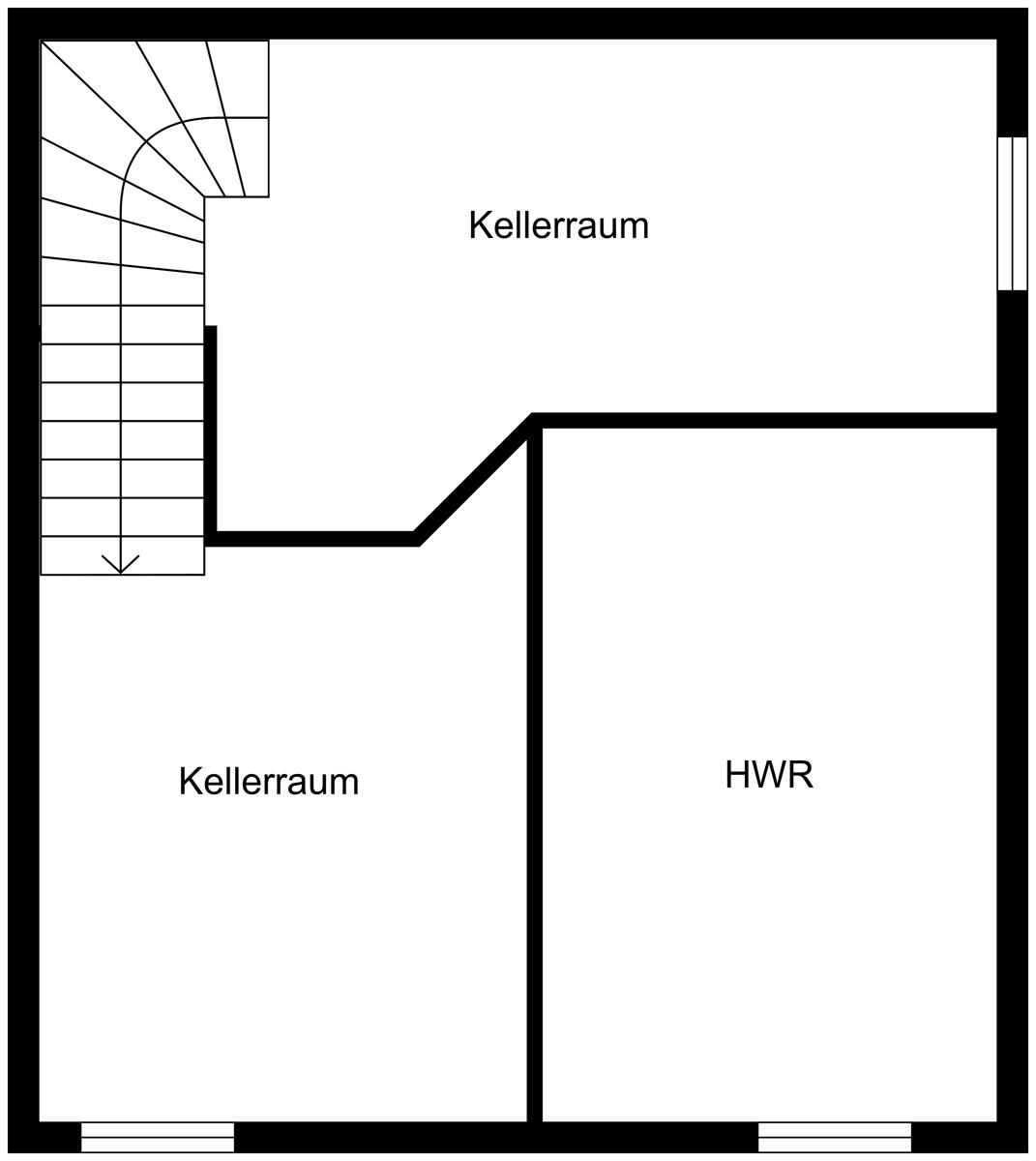 Grundriss KG - NICHT MAßSTABSGETREU