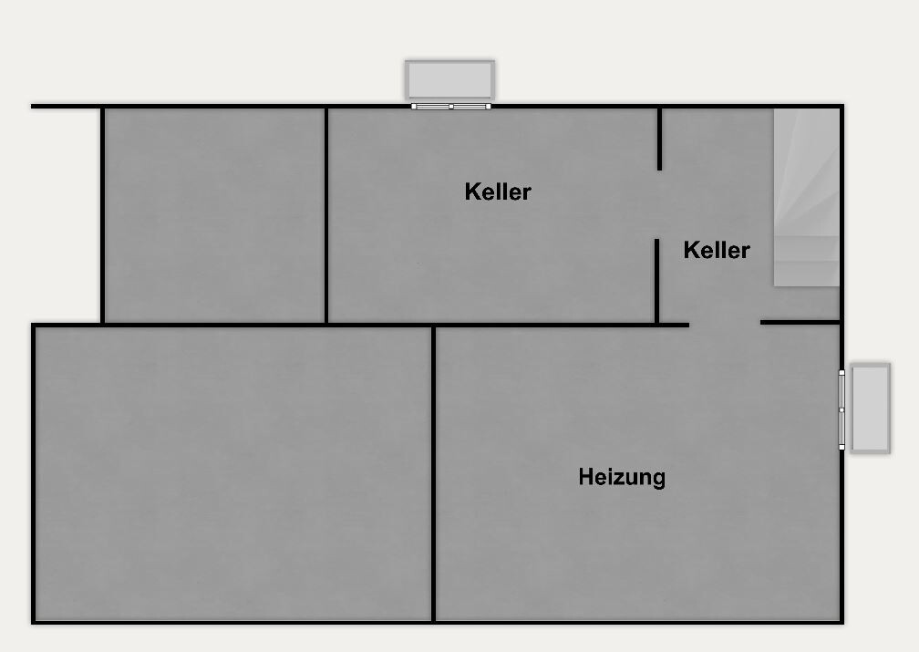 Keller, Grundriss nicht maßstabsgetreu!