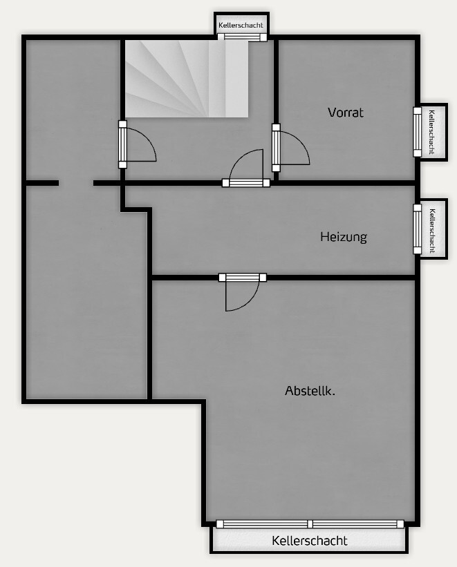 KG Grundriss nicht maßstabsgetreu!