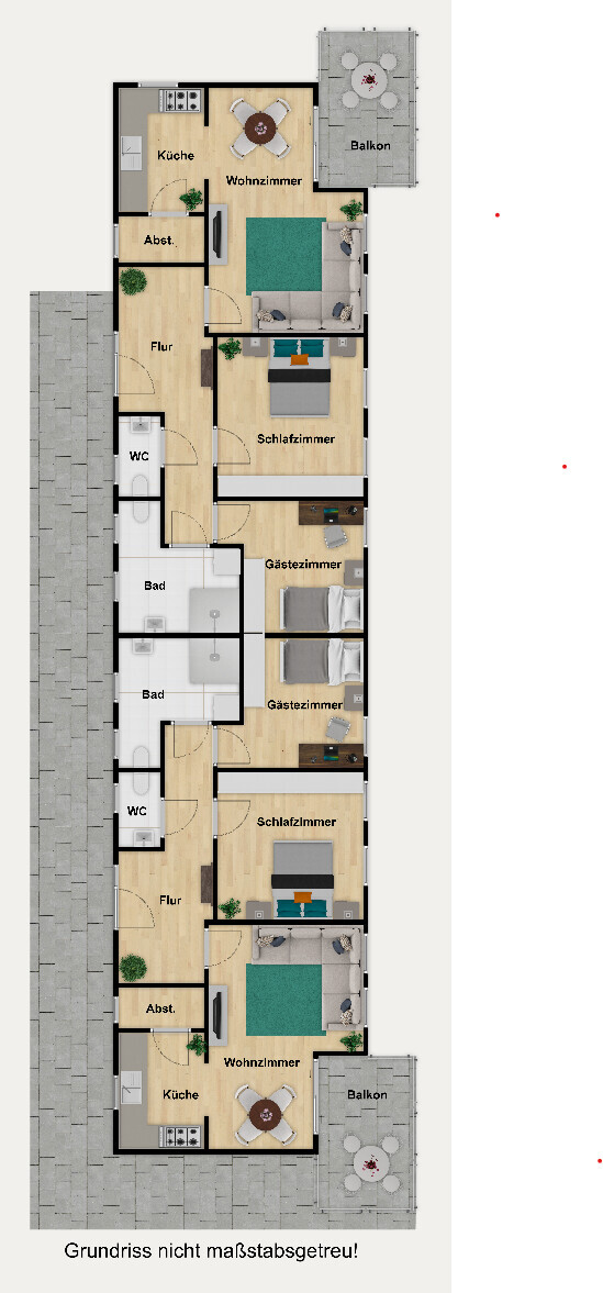 Links Staffelgeschoss