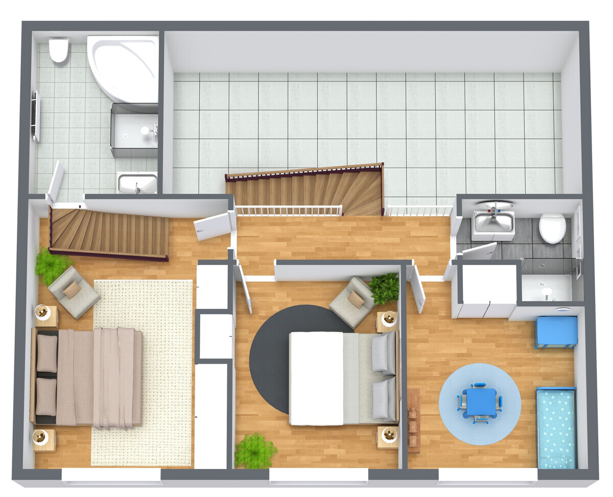 OG Grundriss nicht maßstabsgetreu!