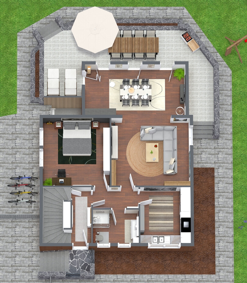 Erdgeschoss NICHT MAßSTABSGETREU!