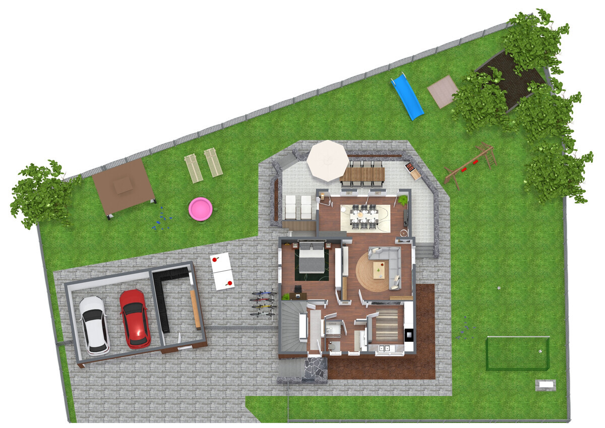 Grundstück NICHT MAßSTABSGETREU!