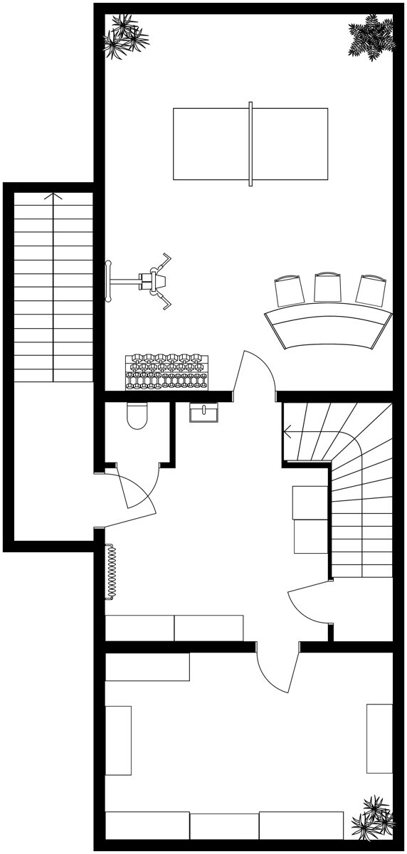 Kellergeschoss NICHT MAßSTABSGETREU!