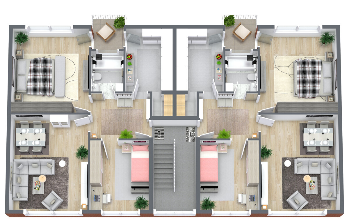 Obergeschoss nicht maßstabsgetreu!