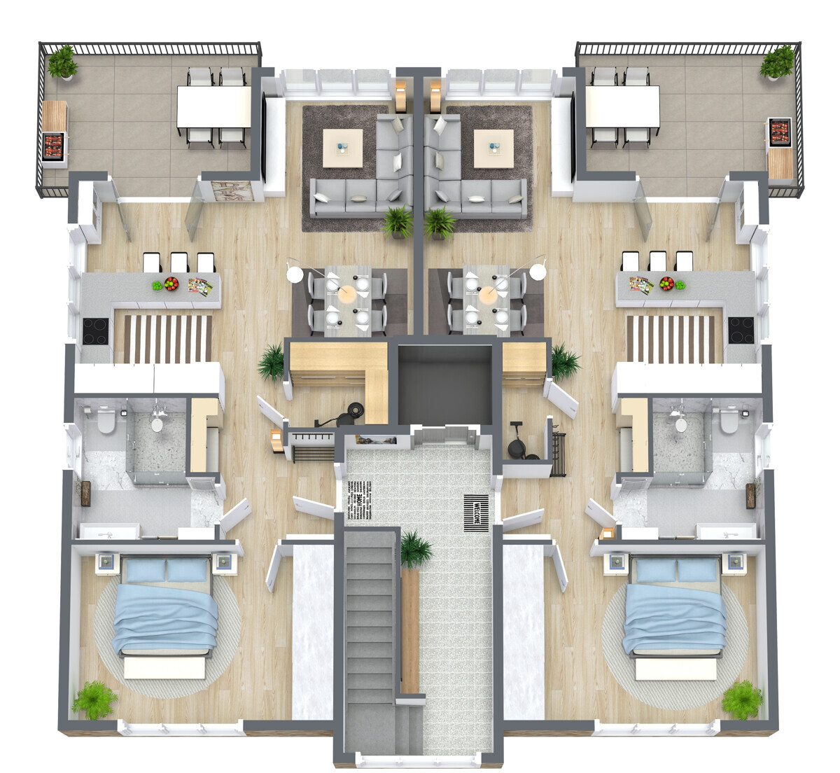 Grundriss OG, nicht maßstabsgetreu