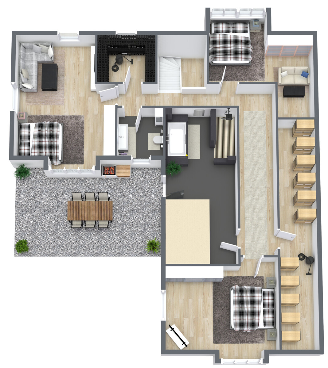 Grundriss OG, nicht maßstabsgetreu