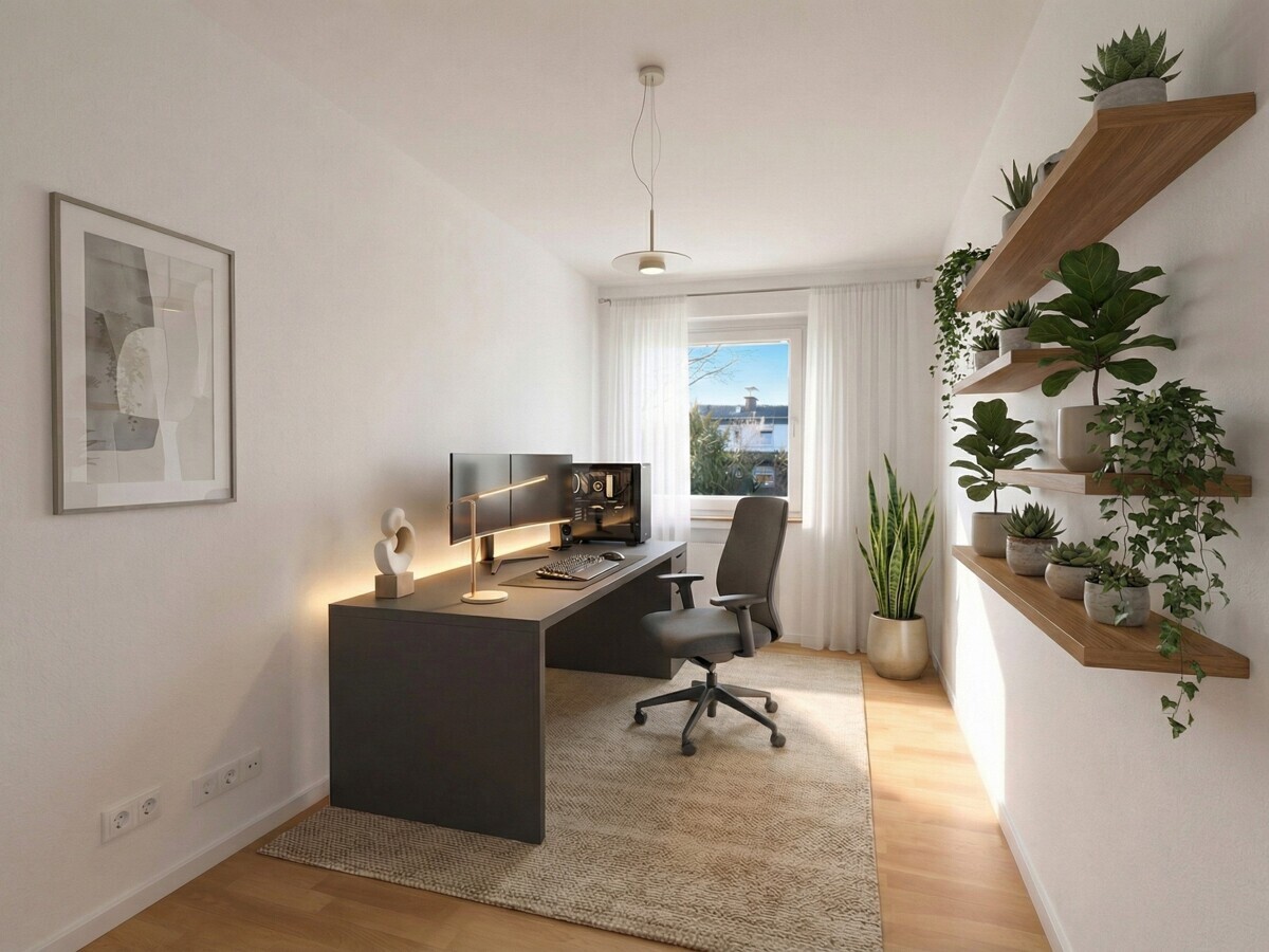 Arbeitszimmer Visualisierung