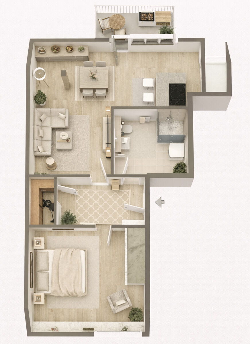 Wohneinheit 6 - DG-links nicht maßstabsgetreu!