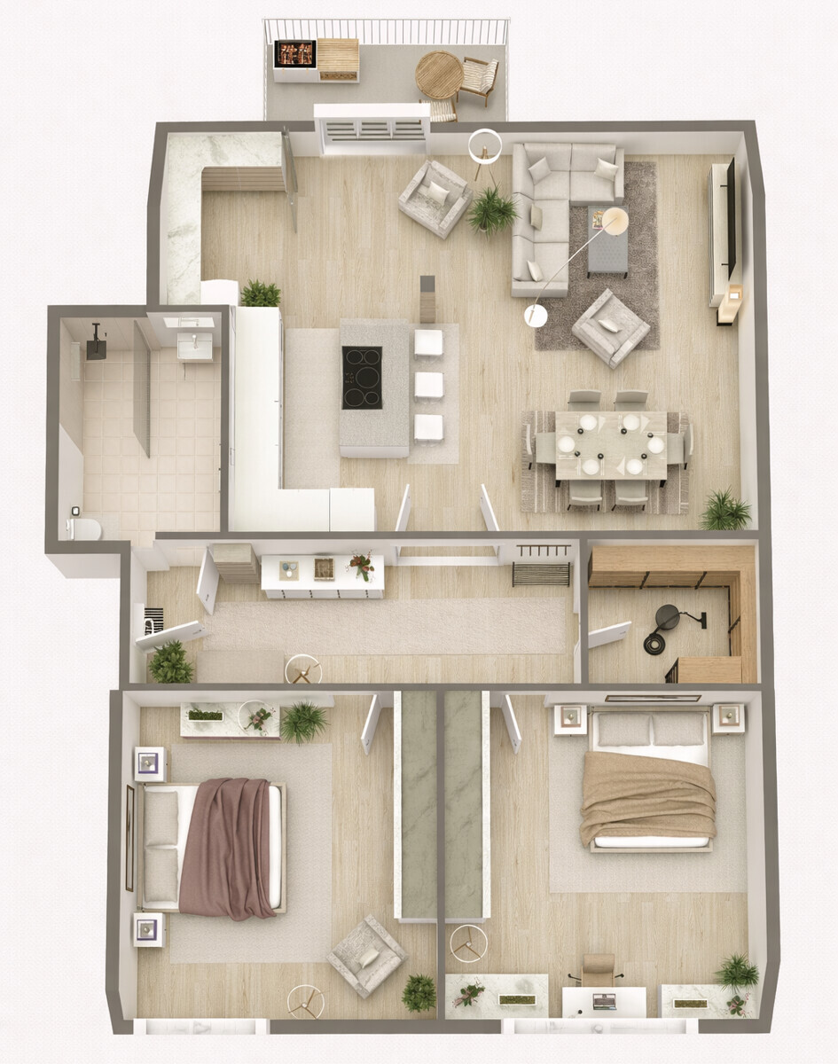 Wohneinheit 7 - DG-rinks nicht maßstabsgetreu!