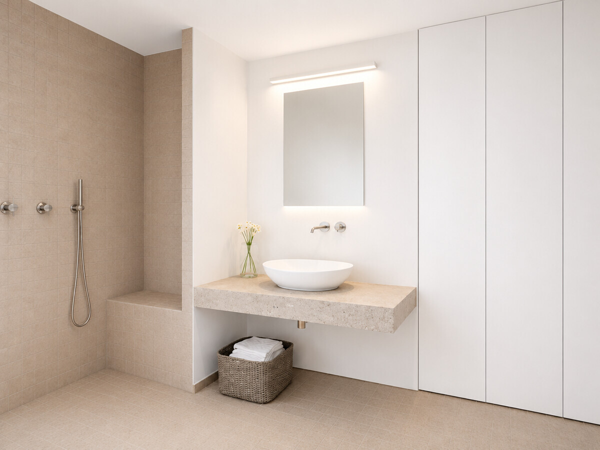 Badezimmer visualisiert